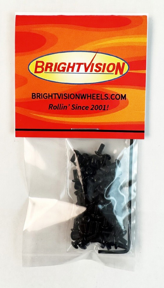 Brightvision black 2-56 screws